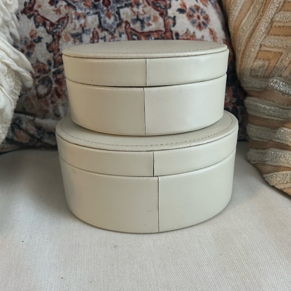 Danier Genuine Leather Nesting Box Jewelry Holder Container Case - Picture 6 of 9